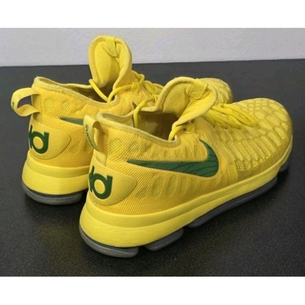Oregon Ducks Nike KD 9 Basketball Shoes‎ Men's Yellow/Green 14 Sneakers